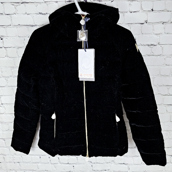 INVICTA | Icon Italian soft touch hooded velvet puffer jacket - Picture 2 of 16